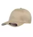 Yupoong Flexfit 6277 Wooly Combed Hat by Yupoong in Khaki front view
