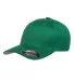 Yupoong Flexfit 6277 Wooly Combed Hat by Yupoong in Pepper green front view