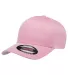 Yupoong Flexfit 6277 Wooly Combed Hat by Yupoong in Pink side view