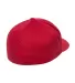 Yupoong Flexfit 6277 Wooly Combed Hat by Yupoong in Red back view