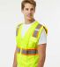 ML Kishigo 1195-1196 Ultra-Cool Multi Pocket Vest in Lime side view