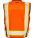 ML Kishigo S5000-01 Professional Surveyors Vest Orange back view