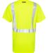 ML Kishigo 9162 Black Bottom Class 2 T-Shirt in Lime
