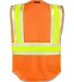 ML Kishigo 1543-1544 Ultimate Reflective Vest Orange back view