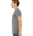 Bella Canvas 3413 Unisex Howard Tri-blend Wholesal in Grey triblend side view