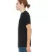 BELLA+CANVAS 3413 Unisex Howard Tri-blend T-shirt in Solid blk trblnd side view