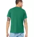 BELLA+CANVAS 3413 Unisex Howard Tri-blend T-shirt in Kelly triblend back view