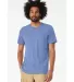 BELLA+CANVAS 3413 Unisex Howard Tri-blend T-shirt in Solid blue trbln front view