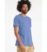 BELLA+CANVAS 3413 Unisex Howard Tri-blend T-shirt in Solid blue trbln side view