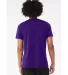 BELLA+CANVAS 3413 Unisex Howard Tri-blend T-shirt in Sld tm pur trbln back view
