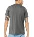 Bella Canvas 3413 Unisex Howard Tri-blend Wholesal in Grey triblend back view