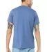 BELLA+CANVAS 3413 Unisex Howard Tri-blend T-shirt in Blue triblend back view