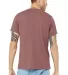 BELLA+CANVAS 3413 Unisex Howard Tri-blend T-shirt in Mauve triblend back view
