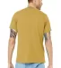 BELLA+CANVAS 3413 Unisex Howard Tri-blend T-shirt in Mustard triblend back view