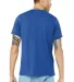 BELLA+CANVAS 3413 Unisex Howard Tri-blend T-shirt in Tr royal triblnd back view