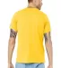 BELLA+CANVAS 3413 Unisex Howard Tri-blend T-shirt in Yllw gld trblnd back view