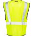ML Kishigo 1547-1548 Class 2 Zipper Mesh Economy V in Lime