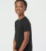 Tultex 265 - Youth Poly-Rich Blend Tee in Black side view