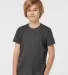 Tultex 265 - Youth Poly-Rich Blend Tee in Heather graphite front view