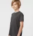 Tultex 265 - Youth Poly-Rich Blend Tee in Heather graphite side view