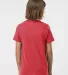 Tultex 265 - Youth Poly-Rich Blend Tee in Heather red back view