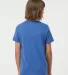 Tultex 265 - Youth Poly-Rich Blend Tee in Heather royal back view
