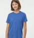 Tultex 265 - Youth Poly-Rich Blend Tee in Heather royal front view