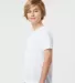 Tultex 265 - Youth Poly-Rich Blend Tee in White side view