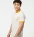 Tultex 246 / Unisex Fine Jersey Ringer Tee in Vintage white/ mellow yellow side view