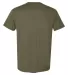 Hanes MO100 Modal Triblend T-Shirt Military Green Triblend back view