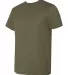 Hanes MO100 Modal Triblend T-Shirt Military Green Triblend side view