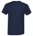 Hanes MO100 Modal Triblend T-Shirt Solid Navy Triblend back view