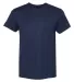 Hanes MO100 Modal Triblend T-Shirt Solid Navy Triblend front view