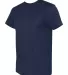 Hanes MO100 Modal Triblend T-Shirt Solid Navy Triblend side view