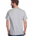 Hanes W110 Workwear Short Sleeve Pocket T-Shirt in Light steel back view