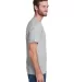 Hanes W110 Workwear Short Sleeve Pocket T-Shirt in Light steel side view