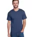 Hanes W110 Workwear Short Sleeve Pocket T-Shirt in Navy front view