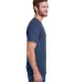 Hanes W110 Workwear Short Sleeve Pocket T-Shirt in Navy side view