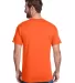 Hanes W110 Workwear Short Sleeve Pocket T-Shirt in Safety orange back view