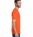 Hanes W110 Workwear Short Sleeve Pocket T-Shirt in Safety orange side view