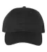 Champion Clothing CS4000 Washed Twill Dad Cap Black front view