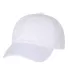 Champion Clothing CS4000 Washed Twill Dad Cap White side view