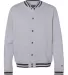 Champion Clothing CO100 Unisex Bomber Jacket Oxford Grey/ Charcoal Heather front view