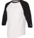 Champion Clothing CP75 Premium Fashion Baseball T- Chalk White/ Black side view