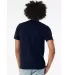 Bella + Canvas 3001CVC Unisex Short Sleeve Heather in Solid navy blend back view