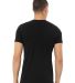 Bella + Canvas 3001CVC Unisex Short Sleeve Heather in Black heather back view