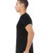 Bella + Canvas 3001CVC Unisex Short Sleeve Heather in Black heather side view