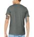 Bella + Canvas 3001CVC Unisex Short Sleeve Heather in Deep heather back view
