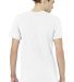 Bella + Canvas 3001CVC Unisex Short Sleeve Heather in Solid wht blend back view