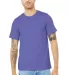 Bella + Canvas 3001CVC Unisex Short Sleeve Heather in Heather lapis front view